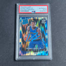 2017-18 Donruss Optic Shock #192 Dennis Smith Jr. Signed Card AUTO PSA Slabbed Mavericks