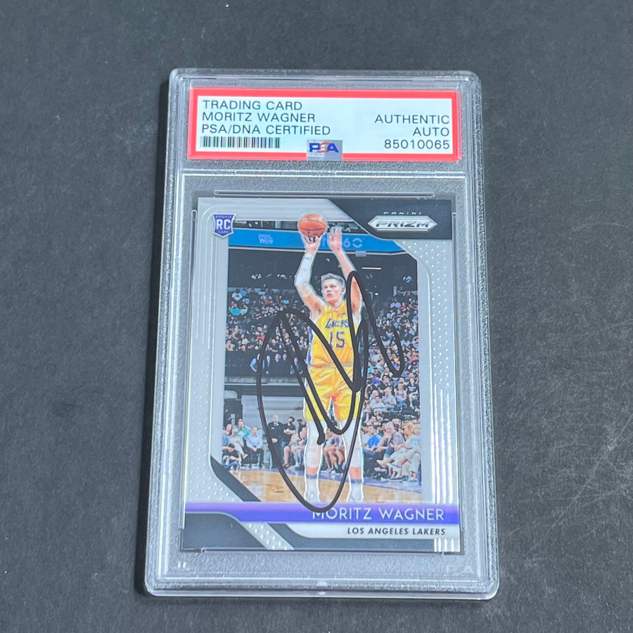 2018-19 Panini Prizm #284 Moritz Wagner AUTO PSA Slabbed RC Lakers