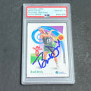 1992-93 Skybox #437 Brad Davis Signed Card AUTO 10 PSA Slabbed Mavericks