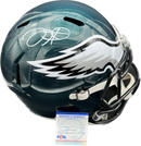 Jalen Hurts Signed Full Size Speed Helmet PSA/DNA Eagles Autographed