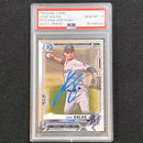 2021 Topps #BCP-110 Jose Salas Signed Card PSA Slabbed AUTO 10 Marlins