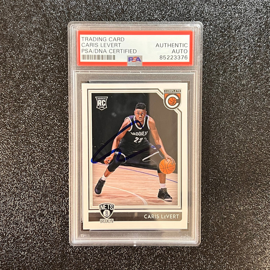 2016 Panini Complete #214 Caris Levert Signed Card AUTO PSA Slabbed Nets RC