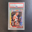 2019-20 Panini Hoops Premium Stock #161 Meyers Leonard Signed Card AUTO PSA Slabbed Heat