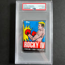 1985 Topps Rocky IV Signed Pack Dolph Lundgren PSA Ivan Drago