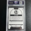 2020-21 Panini NBA Hoops #212 Josh Green Signed Card AUTO PSA Slabbed RC Mavericks
