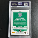 2021-22 Panini Donruss #42 Aleksej Pokusevski Signed Card AUTO PSA Slabbed RC Thunder
