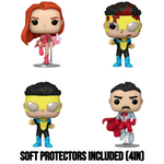 PREORDER (Estimated Arrival Q2 2024) POP Television: Invincible - Set of 4 with Soft Protectors
