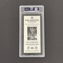 Dirk Nowitzki Signed 2015-16 NBA Ticket PSA/DNA Slabbed Autographed Mavericks