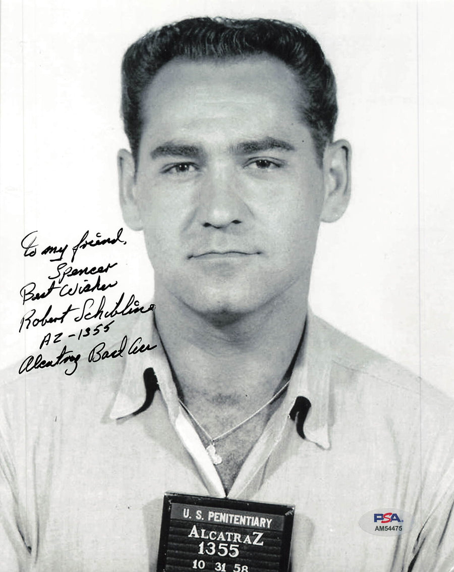 ROBERT SCHIBLINE signed 8x10 photo PSA/DNA Autographed Alcatraz