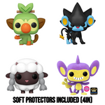 PREORDER (Estimated Arrival Q2 2024) POP Games: Pokemon- Set of 4 (Including Specialty Series Flocked Aipom) with Soft Protectors