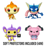 PREORDER (Estimated Arrival Q3 2024) POP Games: Pokemon - Set of 4 with Soft Protectors