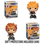 PREORDER (Estimated Arrival Q3 2024) POP Animation: BLEACH - Ichigo Chase & Common Set of 2 with Soft Protectors