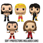 PREORDER (Estimated Arrival Q3 2024) POP WWE: Pop! & 3-Pack Set of 3 with 4in Soft Protectors