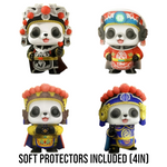 PREORDER (Estimated Arrival Q2 2024) POP Asia: China Panda Series - Set of 4 (Chengdu Pop Up Shop / Mindstyle Exclusive Release) with Soft Protectors
