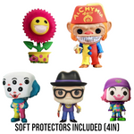 PREORDER (Estimated Arrival Q2 2024) POP Asia: Ron English Series - Set of 5 (Chengdu Pop Up Shop / Mindstyle Exclusive Release) with Soft Protectors