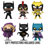 PREORDER (Estimated Arrival Q3 2024) POP Heroes: Batman War Zone - Set of 6 with Soft Protectors