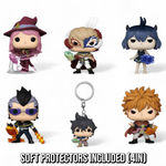 PREORDER (Estimated Arrival Q4 2024) POP Animation: Black Clover- Pop and Keychain Set of 6 with 4in Soft Protectors