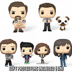 PREORDER (Estimated Arrival Q4 2024) POP TV: Parks & Recreation 15th–  Pop! and 2-Pack Set of 5 with 4in Soft Protectors