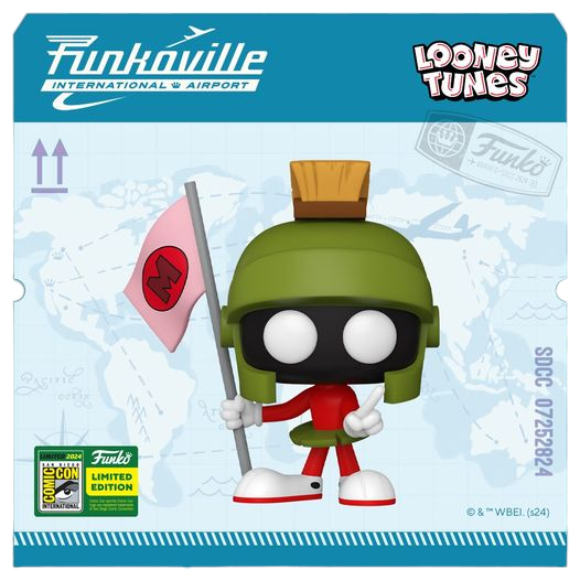 PREORDER (Estimated Arrival August 2024) Pop! Animation: Looney Tunes - Marvin the Martian with Martian Flag (2024 SDCC EVENT EXCLUSIVE)