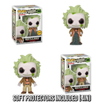 PREORDER (Estimated Arrival Q4 2024) POP Movies: Beetlejuice Beetlejuice- Beetlejuice Chase & Common Set of 2 with Soft Protectors