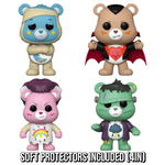 PREORDER (Estimated Arrival Q1 2025) POP Movies: Universal Monster x Care Bears - Set of 4 with Soft Protectors