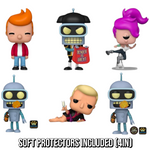 PREORDER (Estimated Arrival Q1 2025) POP TV: Futurama S4- Set of 6 including Specialty Series Exclusive Chase and Common with Soft Protectors