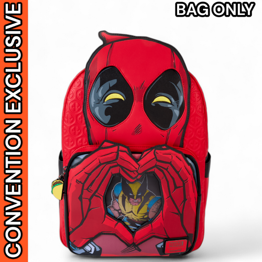 [2024 New York Comic Convention Exclusive] Loungefly: LE1000 Deadpool Hearts Wolverine Backpack (Bag Only)