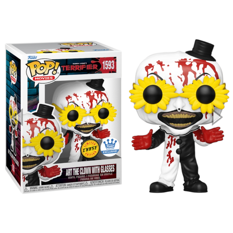 PREORDER (Estimated Arrival MAY/JUNE 2025) POP! Movies: Terrifier - Art the Clown with Glasses
Bloody Chase Funko Shop Exclusive