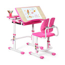 Height Adjustable Kids Study Desk and Chair Set