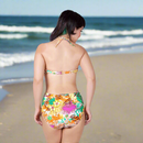 Pinup 1950s Natalia High-Waisted Bikini | Vintage Floral Two-Piece Swimwear [Sizes XS-XL]