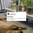 Plant Lady But Also Dog Lady Motel Style Keychain | Green