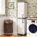 Plastic Kitchen Pantry with 4 Adjustable Shelves and Single Door for Living Room and Kitchen