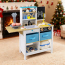 Play Doctor's Office Wood Medical Center Toy Set with Blackboard