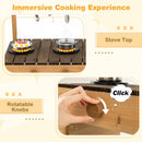 Play Kitchen for Kids Wooden Toy Kitchen Playset Pretend Mud Kitchen