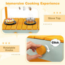 Play Kitchen for Kids Wooden Toy Kitchen Playset Pretend Mud Kitchen