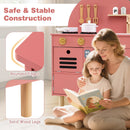 Play Kitchen for Kids Wooden Kitchen Playset with Stoves Faucet Sink Microwave and Oven
