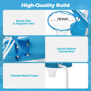 Pool Basketball Hoop Set with 2 Balls and Pump