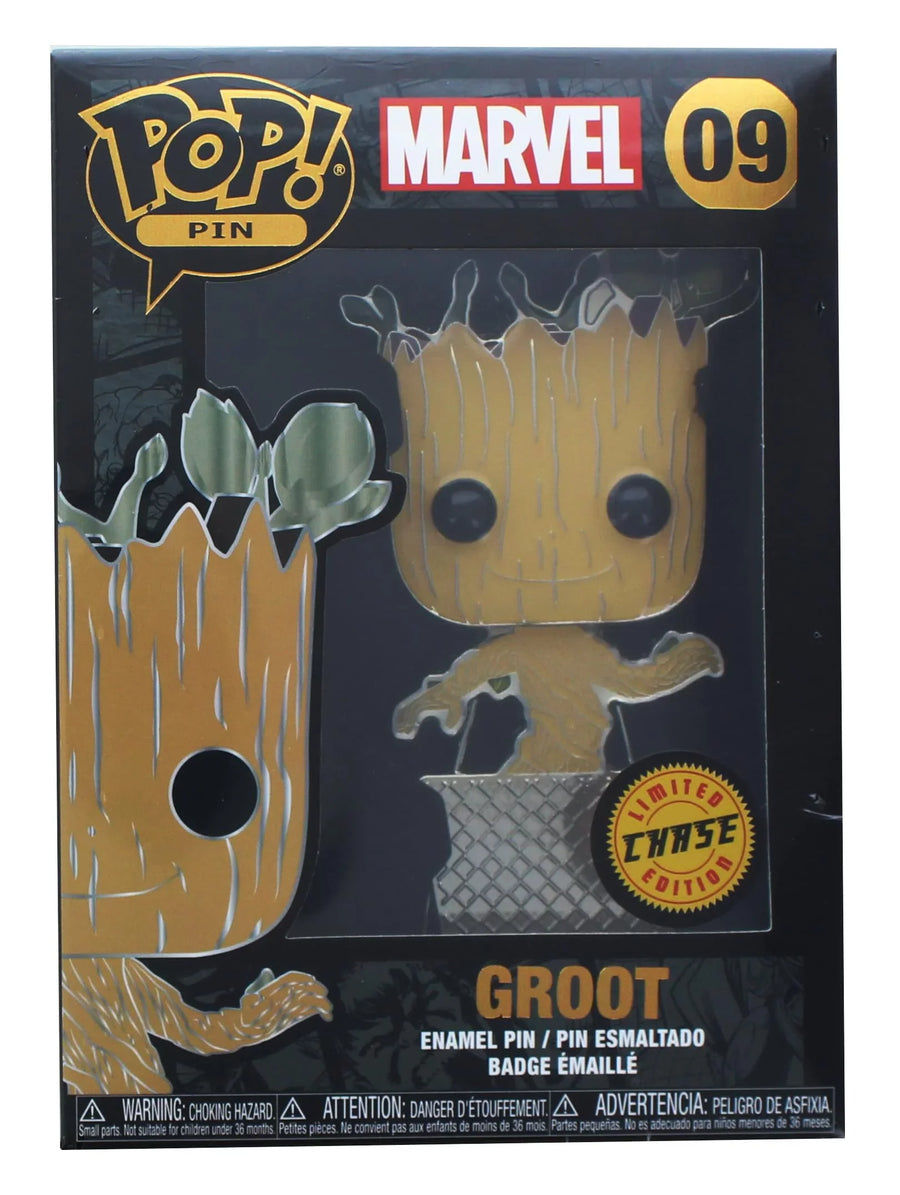 POP! Pin Baby Groot Marvel Guardians of the Galaxy Silver Pot Chase