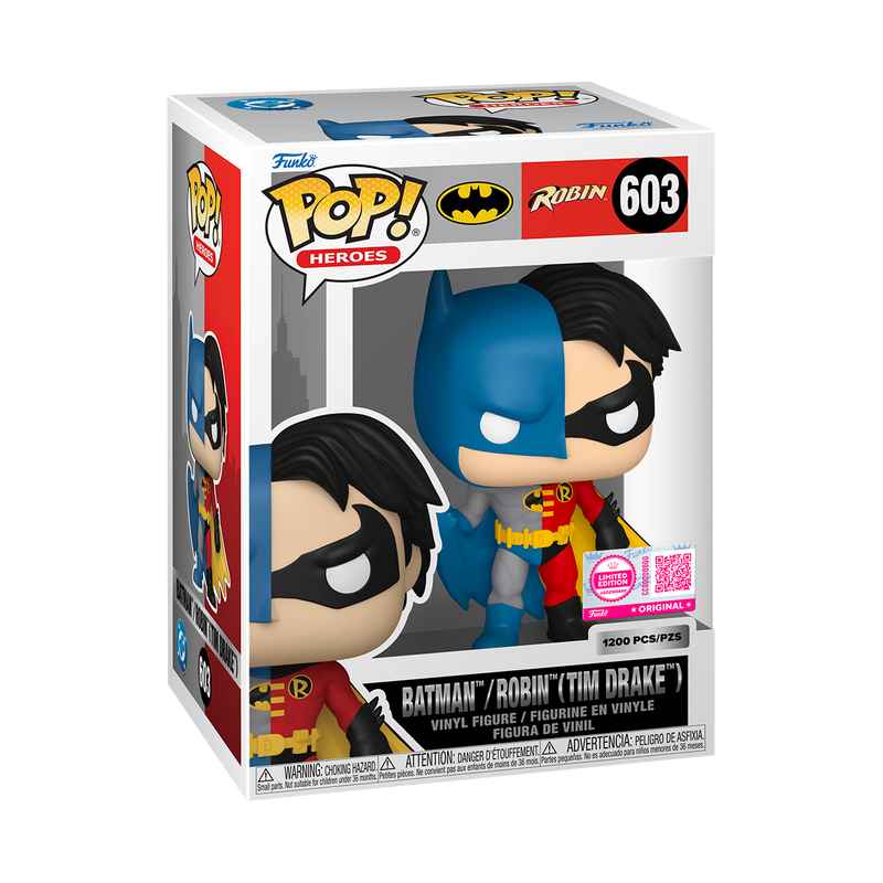 LE1200 DC Comics Pop! Batman/Robin (Tim Drake) with Pop! Protector