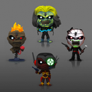 POP! Rocks: Iron Maiden - Eddie 4PK Glow in the Dark Box Set (AE Exclusive)