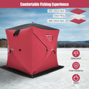 Portable 2 Person Ice Shanty with Cotton Padded Walls
