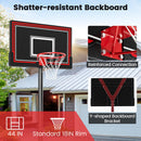 Portable Basketball Hoop with 7.5-10 FT Height Adjustable