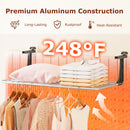 Portable Clothes Drying Rack Aluminum Towel Rack with Adjustable and Foldable Brackets