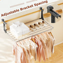 Portable Clothes Drying Rack Aluminum Towel Rack with Adjustable and Foldable Brackets
