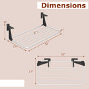Portable Clothes Drying Rack Aluminum Towel Rack with Adjustable and Foldable Brackets