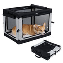 Collapsible Soft Dog Crate with 4 Mesh Doors - Large