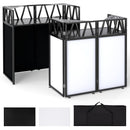Portable DJ Booth with Black Scrims and Carrying Bag
