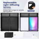 Portable DJ Booth with Adjustable Feet and Detachable Tabletop