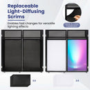 Portable DJ Booth with Adjustable Feet and Detachable Tabletop