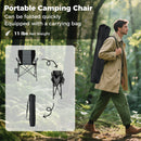 Portable Folding Oxford Cloth Camping Chair with Cup Holder and Side Pocket